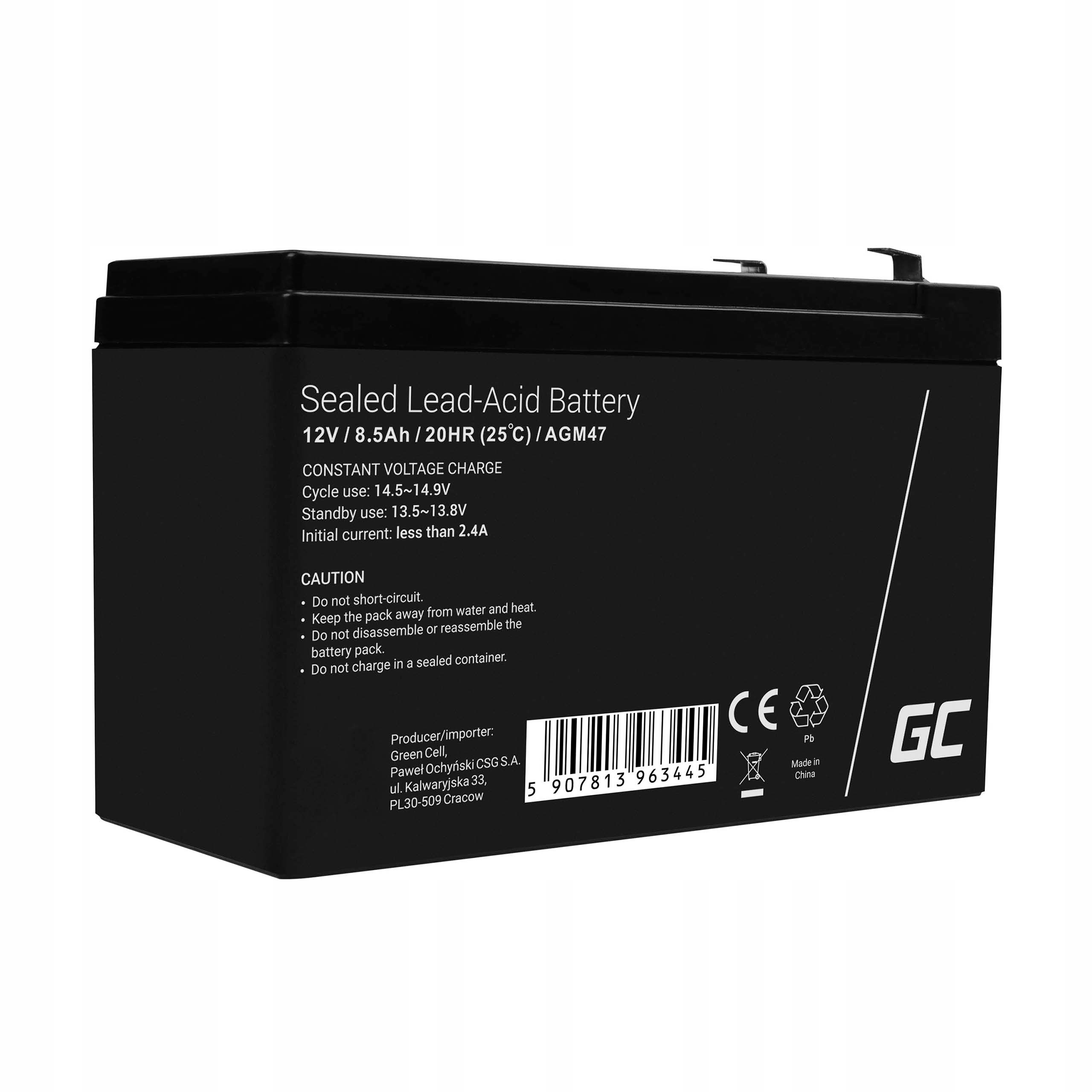Akumulátor Green Cell 12 V 8,5 Ah